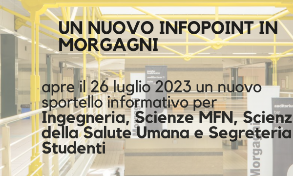 NUOVO INFOPOINT AL CENTRO DIDATTICO MORGAGNI