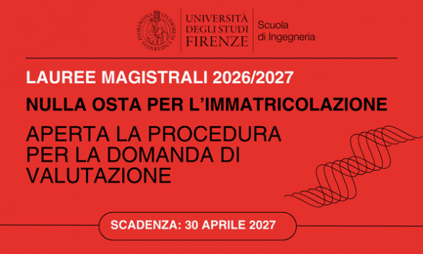 NULLA OSTA LAUREE MAGISTRALI A.A. 2026/2027.